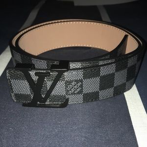 Louis Vuitton Black Damier Belt